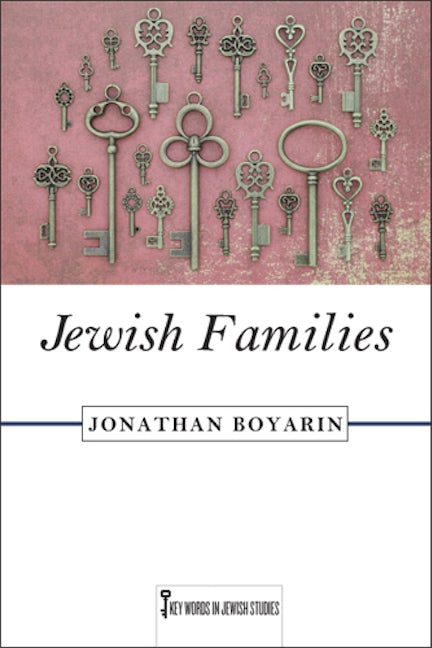 The cover of Jewish Families. There is a photograph of keys on the top of the cover. 